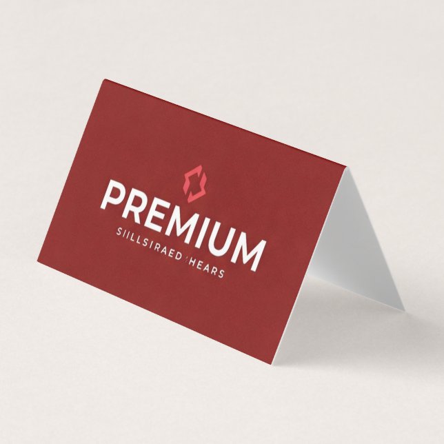 Premium Red Business  Card (Front)
