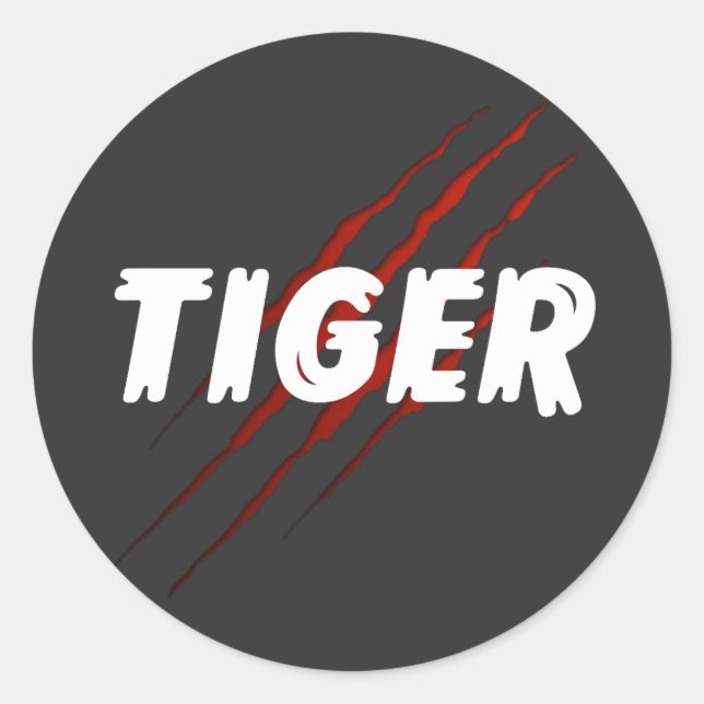 Premium Rental Tiger Claw Graphic Sticker – Bold W (Front)