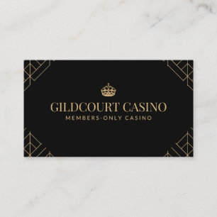 Premium Royal Black & Gold Classy Business Card