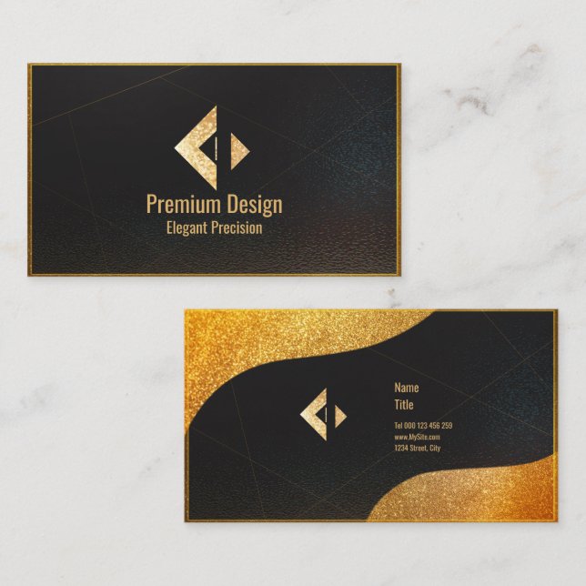 Premium Royal Gold Professional Buisness Card (Front/Back)