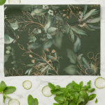 Premium Sage Modern Eucalyptus Green Kitchen Towel<br><div class="desc">Premium Sage Modern Eucalyptus Green kitchen towel</div>