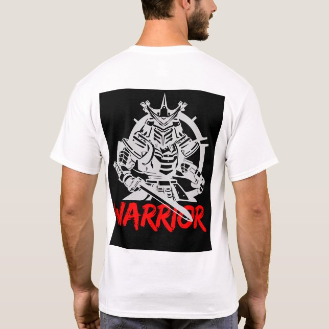 Premium Samurai Warrior T-Shirt | Traditional Japa (Back)