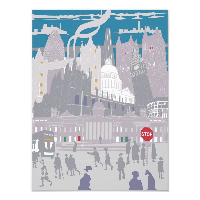 Premium Satin Photo Paper London Skyline Ilustrati (Front)
