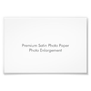 Premium Satin Photo Paper Photo Enlargement Print