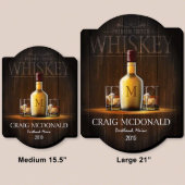 Premium Scotch Whiskey Lover Wooden Bar Sign (Example)