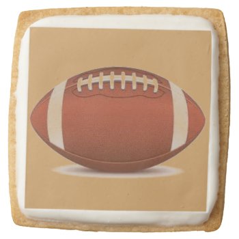 Premium Shortbread Cookies - Set Of 4 Football by CREATIVEHOLIDAY at Zazzle