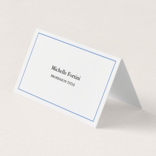 Premium Silk Elegant Plain Minimalist Business Card