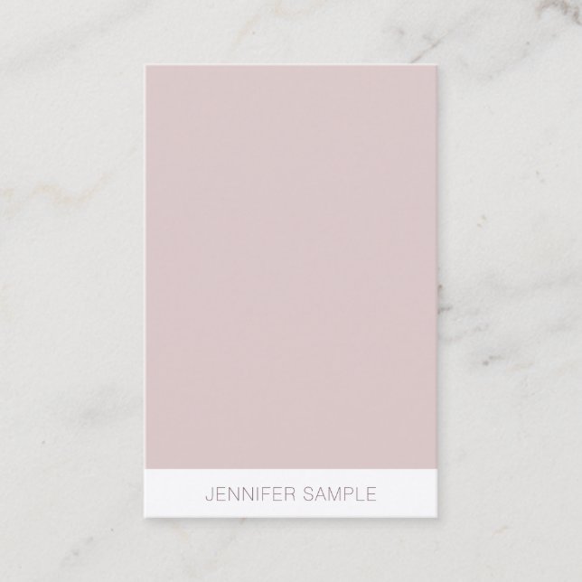 Premium Silk Finish Modern Minimalist Template Business Card (Front)