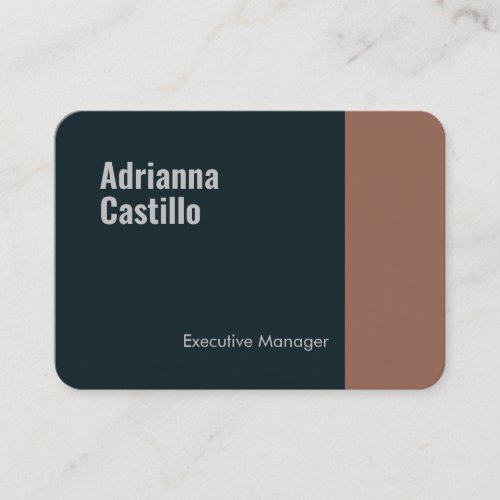 Premium Silk Minimalist Modern Plain Bold Text Business Card