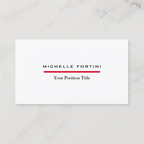 Premium Silk Minimalist Professional  Business Card