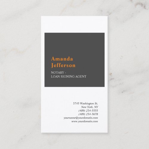 Premium Silk Modern Minimalist Professional Plain Business Card