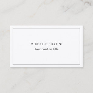 Premium Silk Trendy Minimalist Professional Business Card