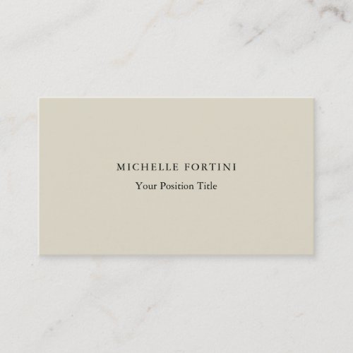 Premium Silk Trendy Minimalist Professional Modern Business Card