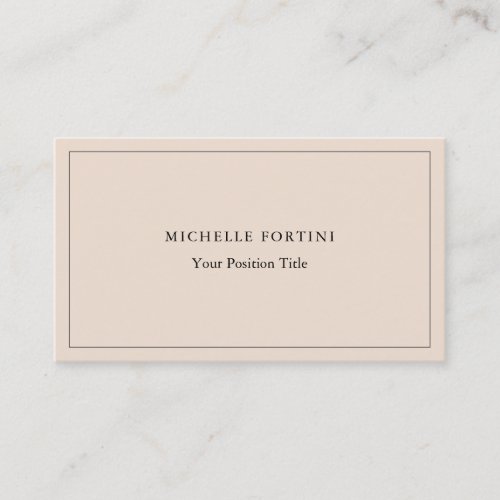 Premium Silk Trendy Minimalist Professional Modern Business Card