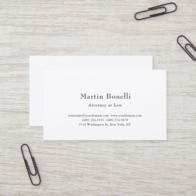 Premium Silk Unique Classical Personalized Custom Business Card (Front/Back In Situ)