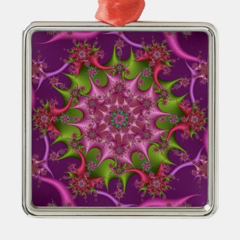 Premium Square Kaleidoscope Ornament #2 by charlynsun at Zazzle