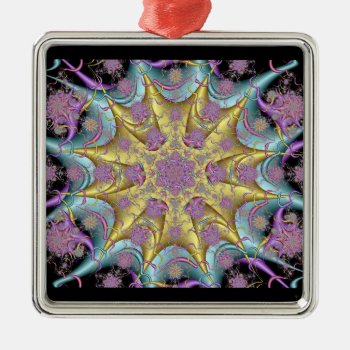 Premium Square Kaleidoscope Ornament #3 by charlynsun at Zazzle