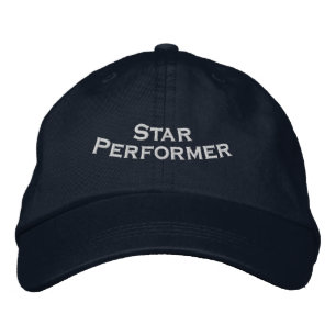 Premium Star Performer Adjustable Navy Workplace  Embroidered Baseball Cap