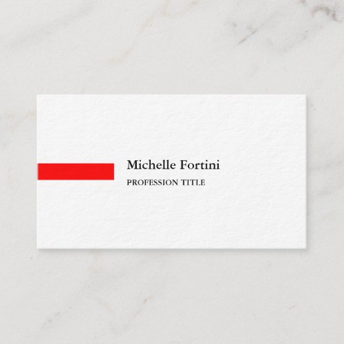 Premium Thick Elegant Plain Minimalist  Business Card