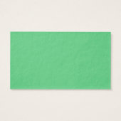 Premium Thick Emerald Green Plain Profile Card (Back)