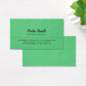 Premium Thick Emerald Green Plain Profile Card (Desk)