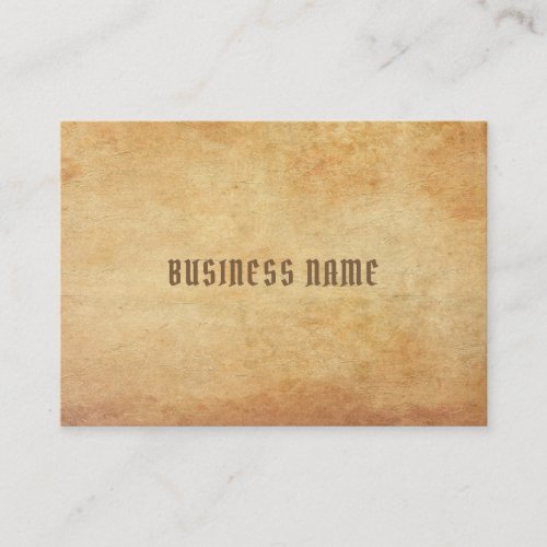 Premium Thick Luxe Nostalgic Old Paper Look Plain Business Card
