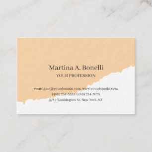 Premium Thick Unique Elegant Plain Simple Special Business Card