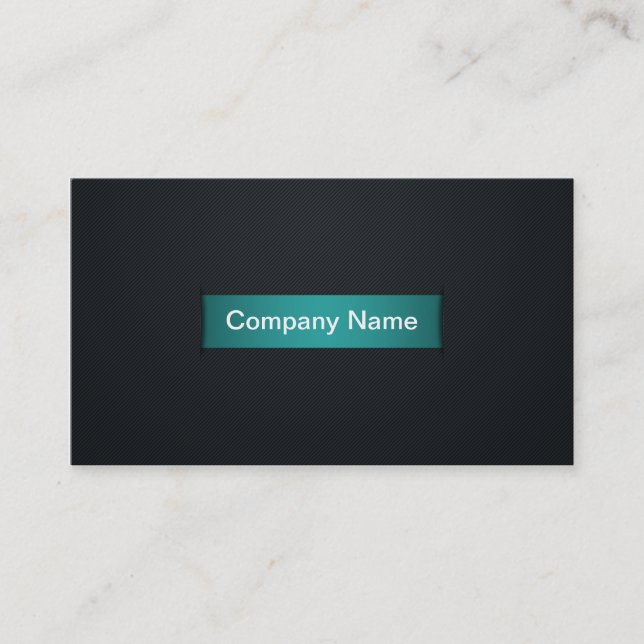 Premium (Turquoise) Slit Effect Business Cards (Front)