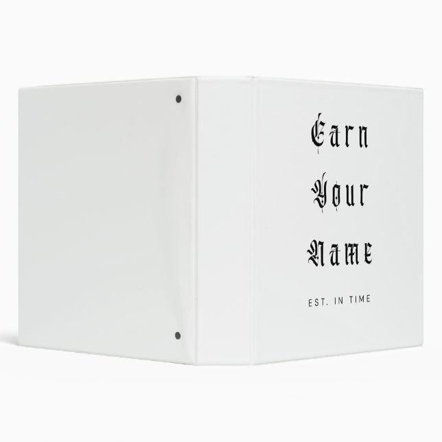 Premium Typography 3 Ring Binder (Background)