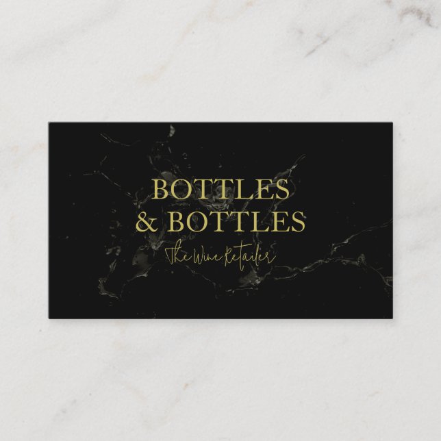 Premium Wine Retailer Business Card (Front)
