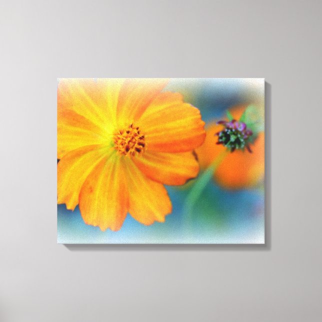 Premium Wrapped Canvas (Gloss) Flowers Print (Front)