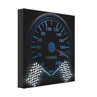 Premium Wrapped Canvas (Gloss) SPEEDOMETER FINISH