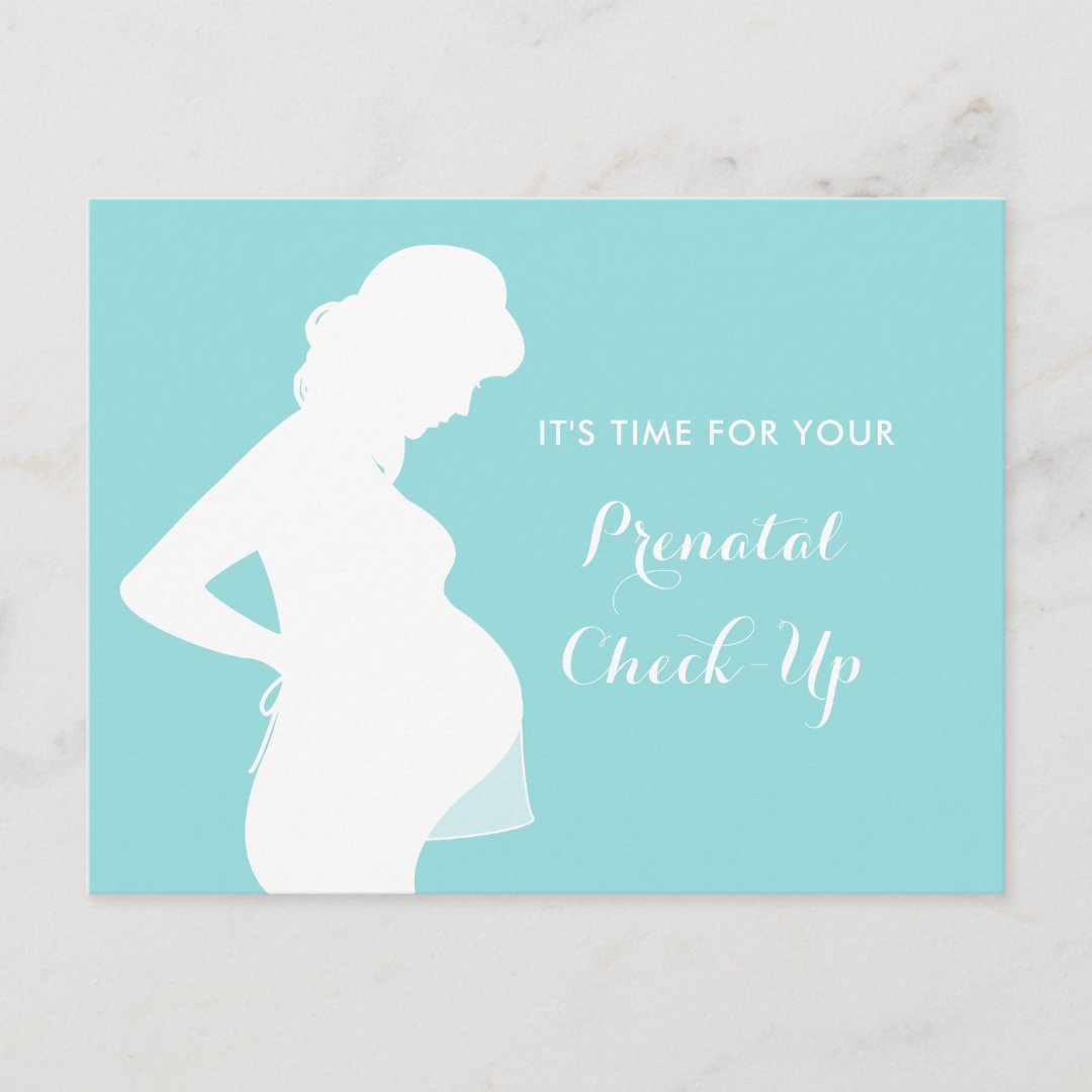 Prenatal Visit Checkup OB-GYN Appointment Reminder Postcard | Zazzle