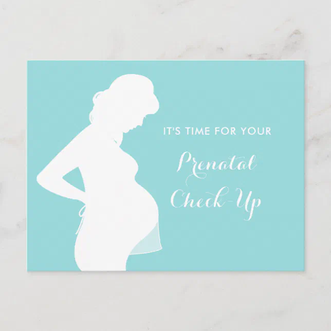 Prenatal Visit Checkup OB-GYN Appointment Reminder Postcard | Zazzle