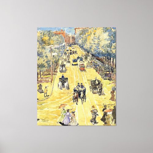 Prendergast _ Charles Street Boston Canvas Print