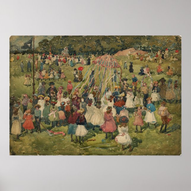 Prendergast - May Day Central Park 1901 Poster (Front)
