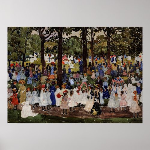 Prendergast _ May Day Central Park Poster