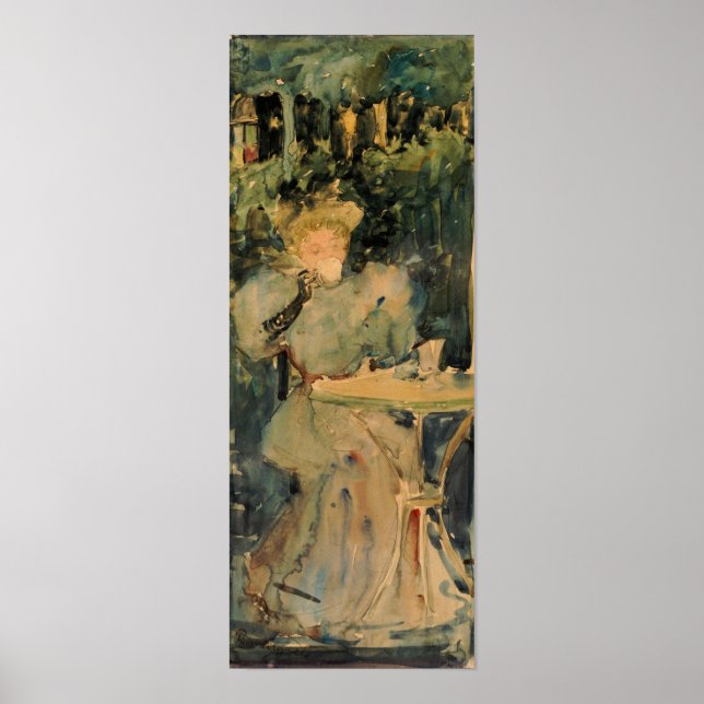 Prendergast - Woman Drinking Tea 1893 Poster (Front)
