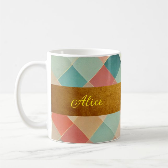 prénom personnalisé, cadeau élégant d'inspiration  coffee mug (Left)