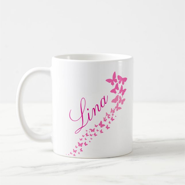 prénom personnalisé, personalized name, French Coffee Mug (Left)