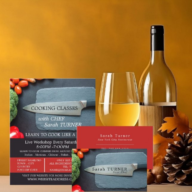 Prep Kitchen & Knife, Cooking Classes Advertising Flyer (Creator Uploaded)