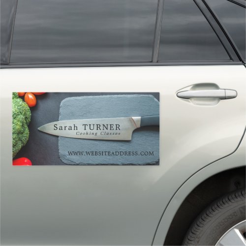 Prep Kitchen  Knife Cooking Classes Car Magnet