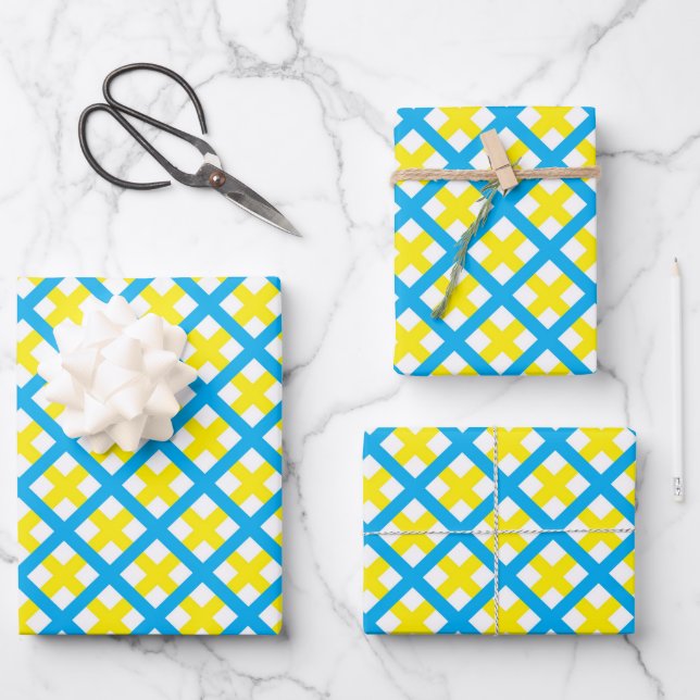 Prep Neoplaid Wrapping Paper Sheets (Front)