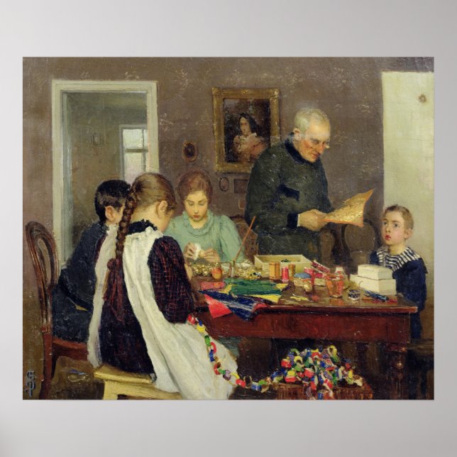 Preparation for Christmas, 1896 Poster (Front)