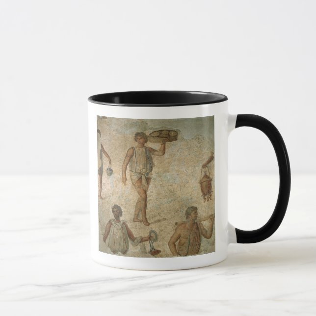 Preparations for a banquet, fragment of marble, li mug (Right)