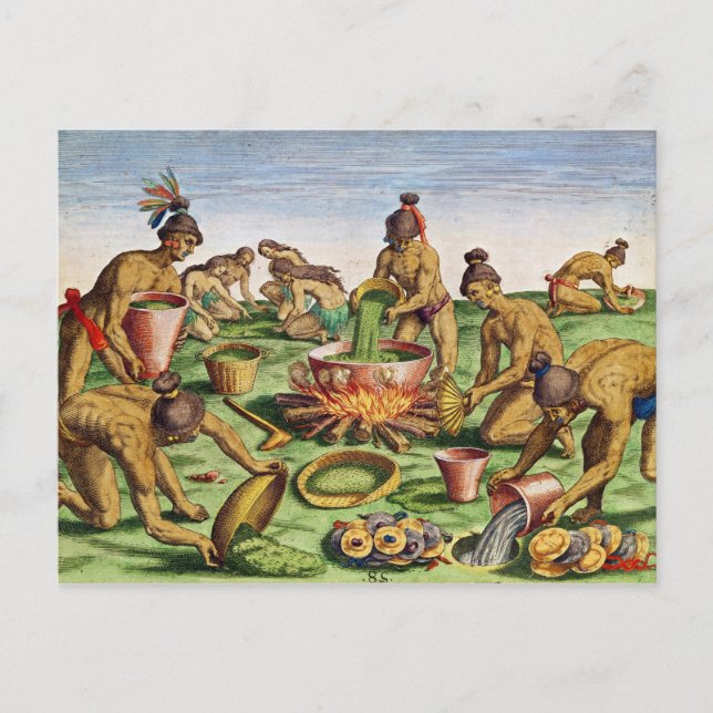 Preparations for a Feast, from 'Brevis Postcard (Front)