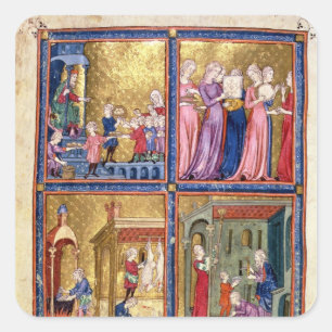 Preparations for the Passover Square Sticker