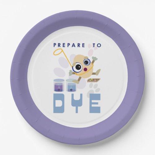 Prepare to Dye Easter Egg Cartoon Paper Plate
