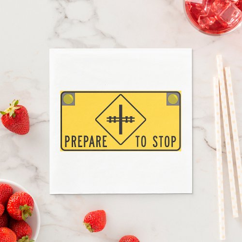 Prepare To Stop Sign Napkins