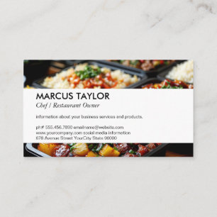 Prepared Cuisines Catering Business Card
